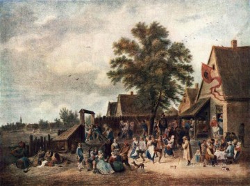  fiesta Pintura - La fiesta del pueblo David Teniers el Joven